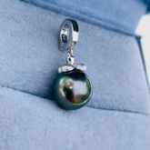 Domestic precision pure silver S925 persimmon pendant universal buckle empty support accessories with 9-15mm pearl accessories(without pearl)